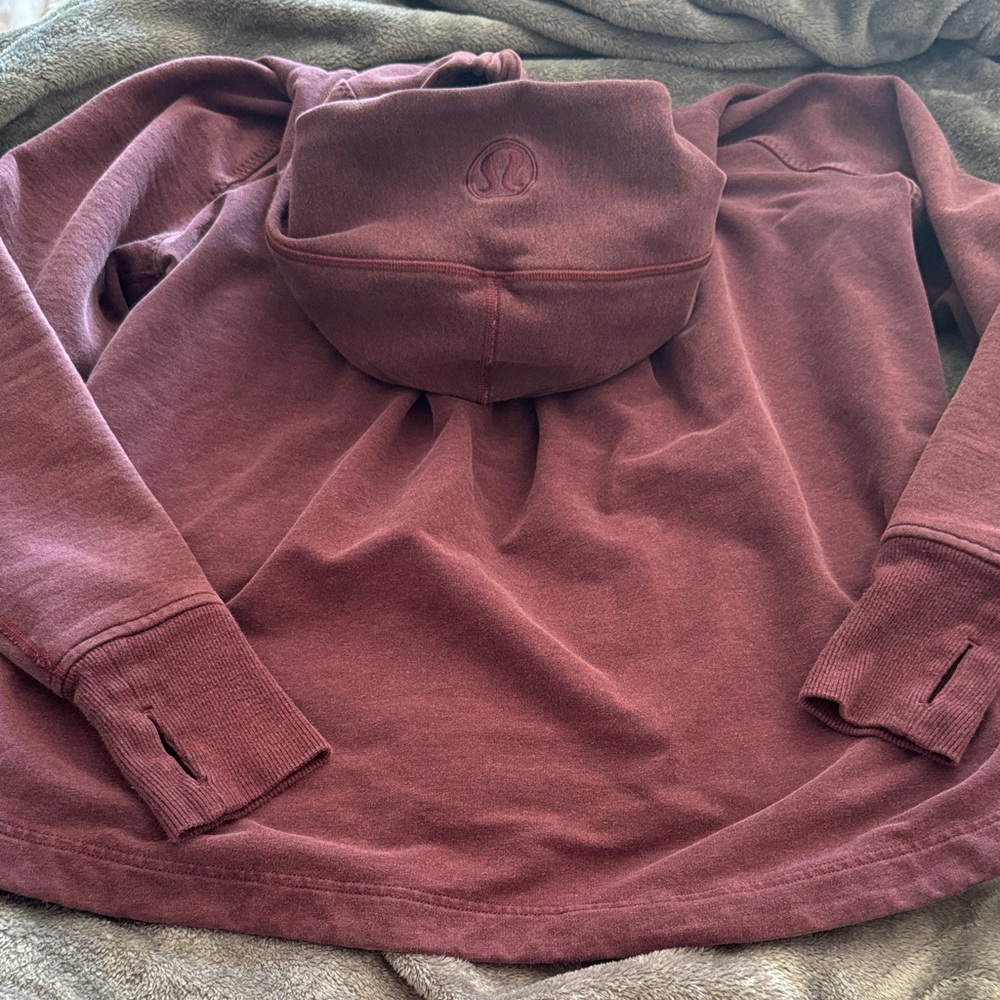 Lululemon Maroon Hoodie with Thumb Holes